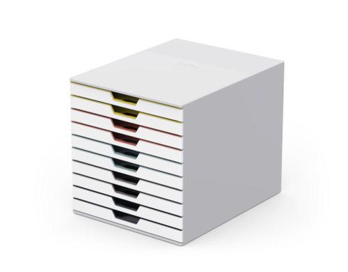 Durable Schubladenbox Varicolor mix 10 10 farbige Schubladen
