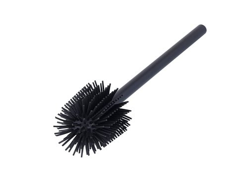 COCON WC-Bürste mit TPR Kopf Edelstahl / schwarz, Stiel