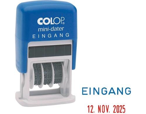 Colop Datumstempel mit Text Mini-Dater Eingang
