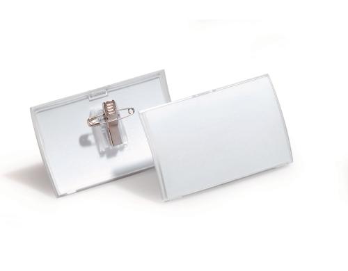 Durable Namensschild m. Kombiklemme 54x90mm Click Fold, Pack à 25 Stück