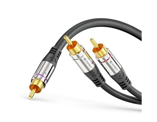 Sonero Cinch auf 2x Cinch Audio Kabel 10.00m, Stecker  Stecker