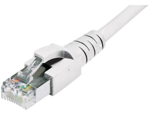 Dätwyler Patchkabel: S/FTP, 0.5m, weiss Cat.6A, AWG26, 10Gbps, 500MHz
