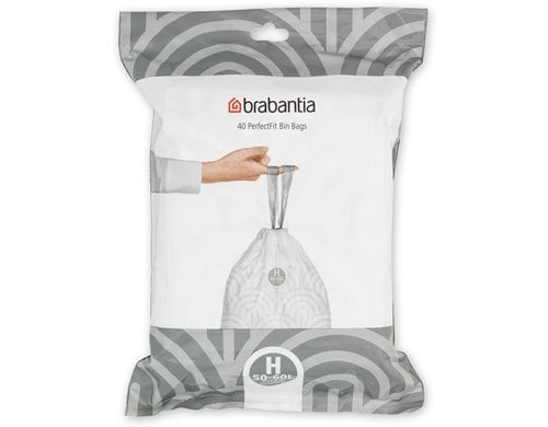 Brabantia Kehrichtsack Perfectfit H 50-60L,  40 Stück Spenderpack