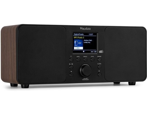 Audizio Genua WD DAB+/FM Radio mit Bluetooth, holzoptik