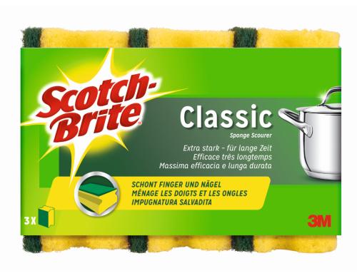 3M Scotch-Brite Schwamm High Power Inhalt 3 Stück, extra stark