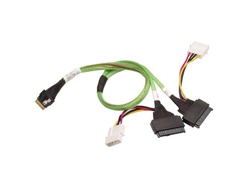 Broadcom SAS Kabel: SFF-8654 -2xSFF-8639 U2 1m, für 2x U.2  Geräte