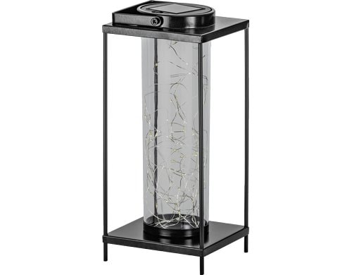 EGLO SOLAR SOLAR-LED LATERNE SCHWARZ TRANSPARENT