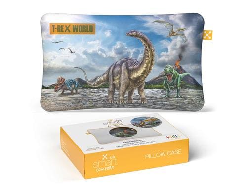 Smart Sleep smart Kids Comfort Pillow Case Bezug, 100% Baumwolle, 40°C, T-Rex