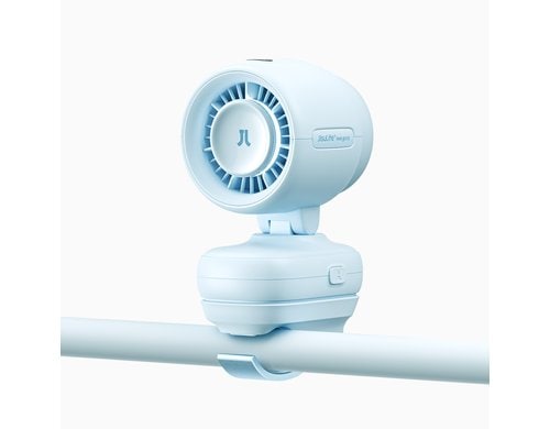 Jisulife Kinderwagen Ventilator Fan 4 Blau 5000mAh