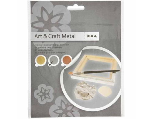 Creativ Company Blattmetall silber 25 Blatt à 16 x 16 cm