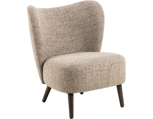 AC Design Sessel Elmont Stahl/Eiche, Beige