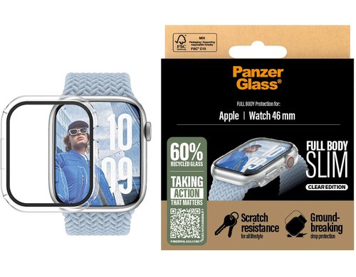 PanzerGlass Full Body Case Slim Transparent für Apple Watch Series 10 46mm