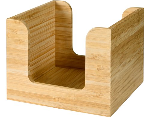 Duni Serviettenständer Bamboo 50 13x13cm, für ca. 50 Stk. Servietten