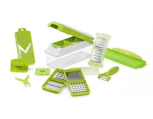 Genius Nicer Dicer Plus mit Profischäler Set 13-tlg, grün