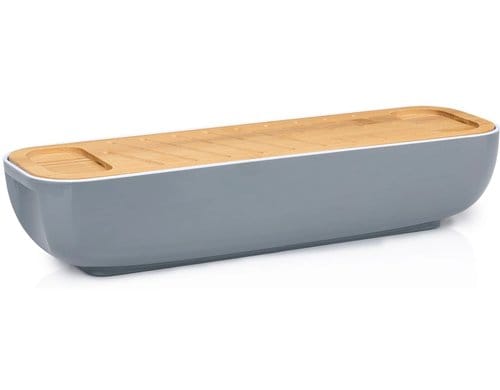 Alpina Brotkasten mit Bambusdeckel 40x12.2x8.5cm