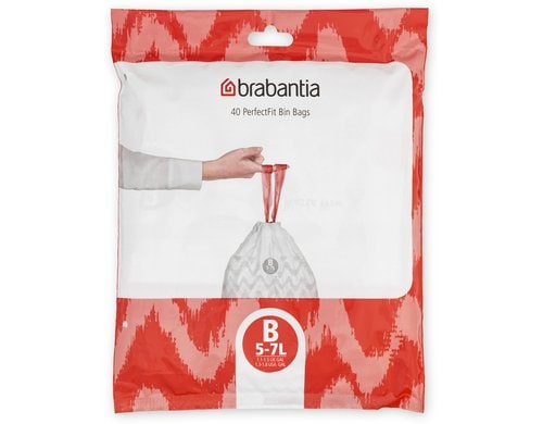 Brabantia Kehrichtsack Perfectfit B 5L, 40 Stück Spenderpack