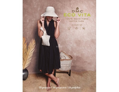 DMC Anleitungsbuch Raffia Hüte und Taschen, DE/EN/NL