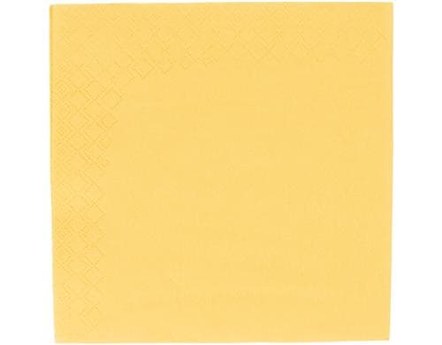 tabletop Servietten 33 x 33cm gelb 100 Stk, 1/4 Falz, Zellstoff FSC