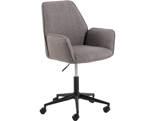 AC Design Bürostuhl Glenda grau-braun mit Bremsrollen