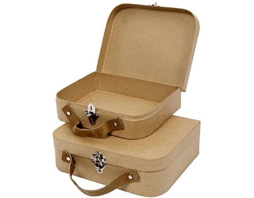 Creativ Company Koffer 5,5x20x8+22,5x18x6,5 cm, 2 Stk