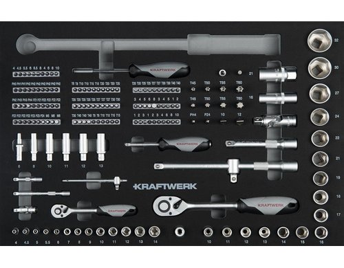 Kraftwerk Steckschlüssel-Einlage  1/4 1/2 Werkzeugsatz