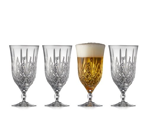 Lyngby Bierglasglas Melodia 40cl 4 Stk. Farbe klar, Lead-free crystal