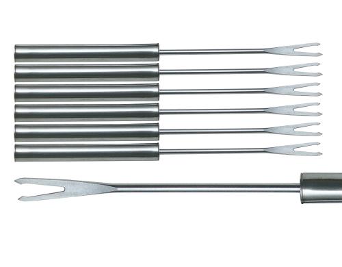 Heidi Cheese Line Schokoladenfondue-Gabeln 6 Stück, Edelstahl