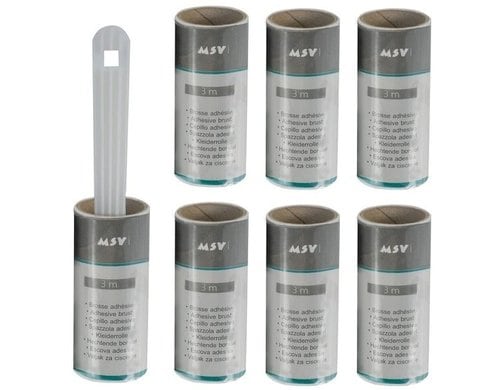 MSV Kleiderroller 3m + 6 Ersatzr. Klebewalzen
