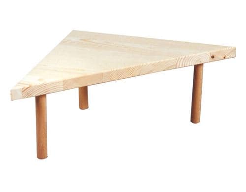 Swisspet Ecksitzbrett Holz gross mit Füssen H:13cm 27x27cm