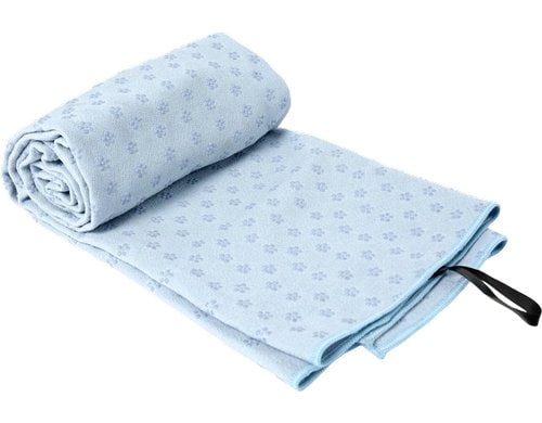 KOOR Yogatuch Blau 183x62cm, 270g, Polyster & PVC