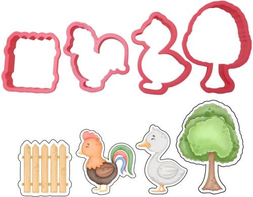 Cut my Cookies Ausstechform Hahn biologisch abbaubarer Kunststoff