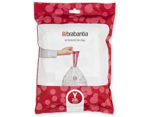 Brabantia Kehrichtsack Perfectfit Y 20L, 40 Stück Spenderpack