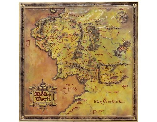 Lord of the Rings Replica Map LE
