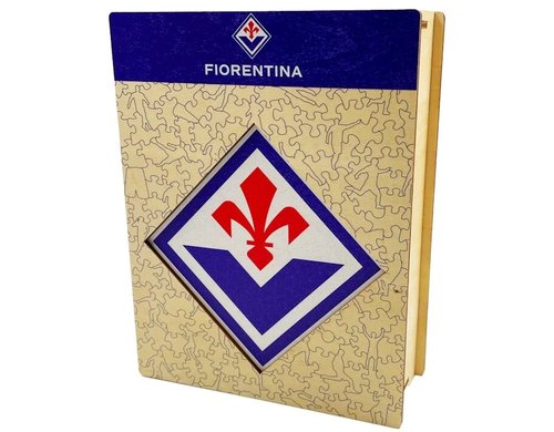ACF Fiorentina - Logo Holz Puzzle Grösse S (150 Teile)