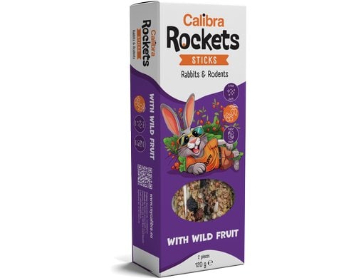 Calibra Rockets Wildfrüchte Sticks Kaninch. & Nager, 2 Stück