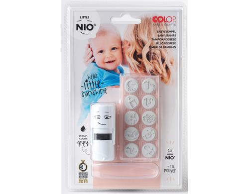 COLOP Little NIO® Baby 10 versch. Stempelplatte + Stempelkissen