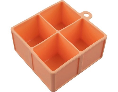 Fackelmann Eiswürfelform Business Silikon, orange