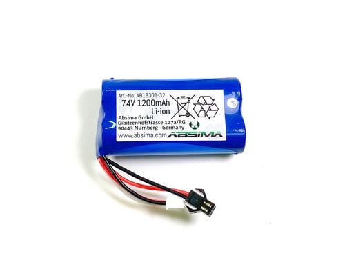 Absima 7.4V 1200mAh Li-Lion battery 1:18