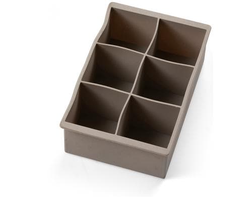 Bitz Eiswürfelform gross grau LxBxH: 17x11.5x5.5cm, Silikon