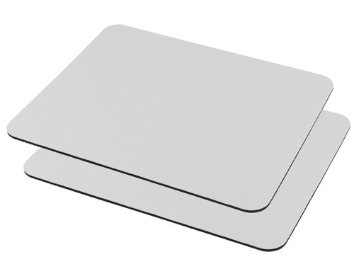 FTM Mausmatte Set à 2 Stk. weiss, für Sublimation, 22x18cm