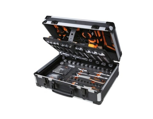 BW2056E-163 WERKZEUGKOFFER 163-teilig 1/4 + 1/2