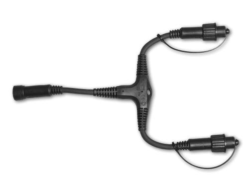 Star Trading SystEXPO/LED Extra, 2-Splitter schwarz, passend zu System EXPO/LED