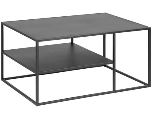 AC Design Couchtisch Newton Stahl, 90x60x45 cm, Schwarz