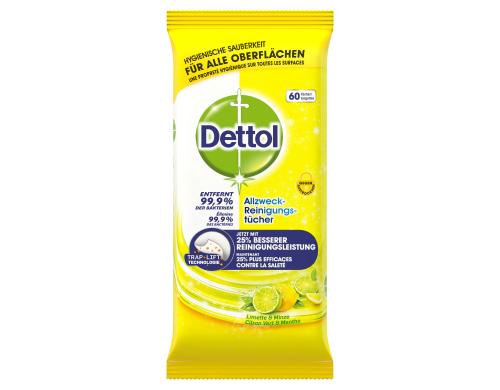 Dettol Allzweck-Reinigungstücher LimetMinz 60 Tücher