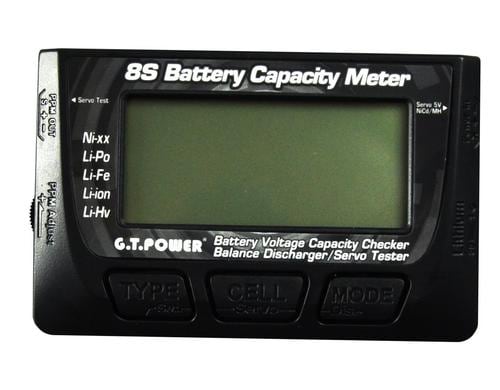 G.T. Power Battery Capacity Meter LiPo-Tester, Servo Tester