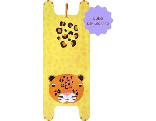Kinder-Yogamatte Luka der Leopard Gelb