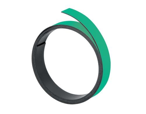 FRANKEN Magnetband, 100 cm x 10 mm, grün Macht Objekte magnetisch haftend