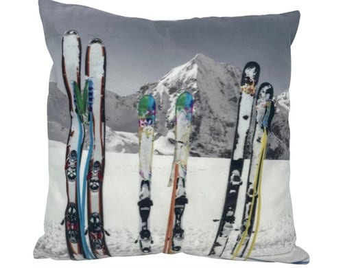 Dameco Kissen Ski, 40x40 cm gefüllt, Velvet, Füllmenge 380 g, RV