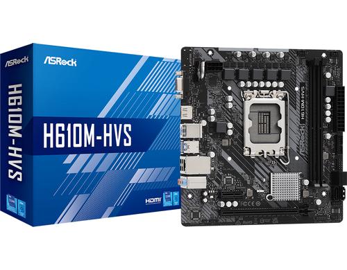 ASRock H610M-HVS, mATX, LGA1700 Intel H610, 2x DDR4, PCI-E 3.0