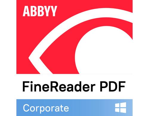 ABBYY FineReader PDF Corporate EDU/GOV/NPO Concurrent, 26-50 Lizenzen, Sub, 3yr, ML